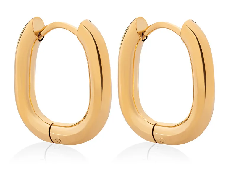 Troli Orecchini ovali placcati oro di buona qualità VBE0147G donna