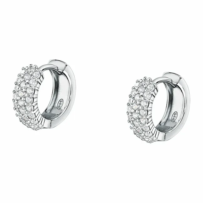Morellato Deliziosi orecchini a cerchio in argento con zirconi Tesori SAIW144 donna