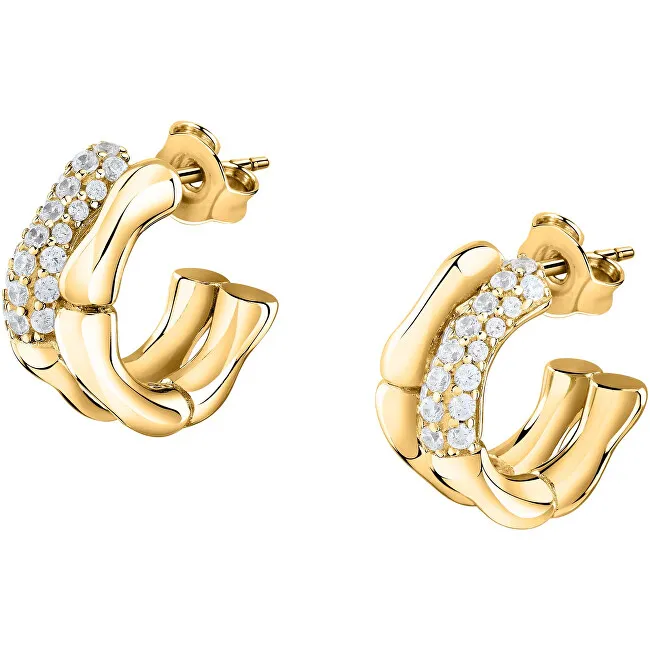 Morellato Eleganti orecchini Essenza SAWA17 in argento riciclato placcato oro donna