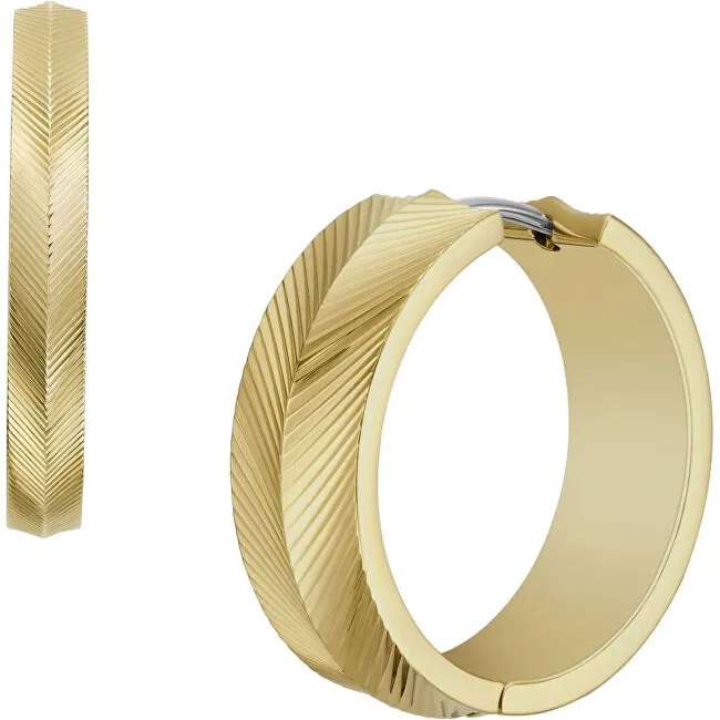Fossil Harlow Linear JF04537710 Cerchi placcati oro senza tempo donna