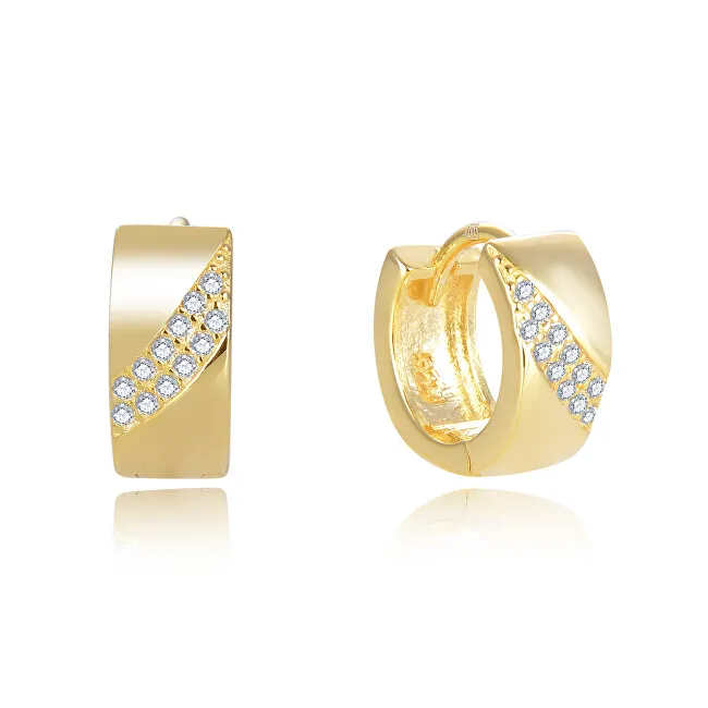 Beneto Deliziosi orecchini rotondi placcati oro AGUC2674-GOLD donna
