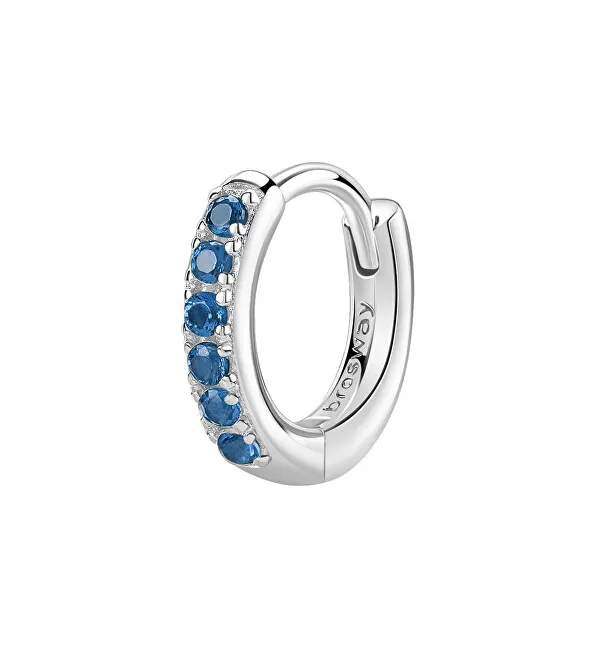Brosway Orecchino singolo a cerchio in argento Fancy Freedom Blue FFB80 donna