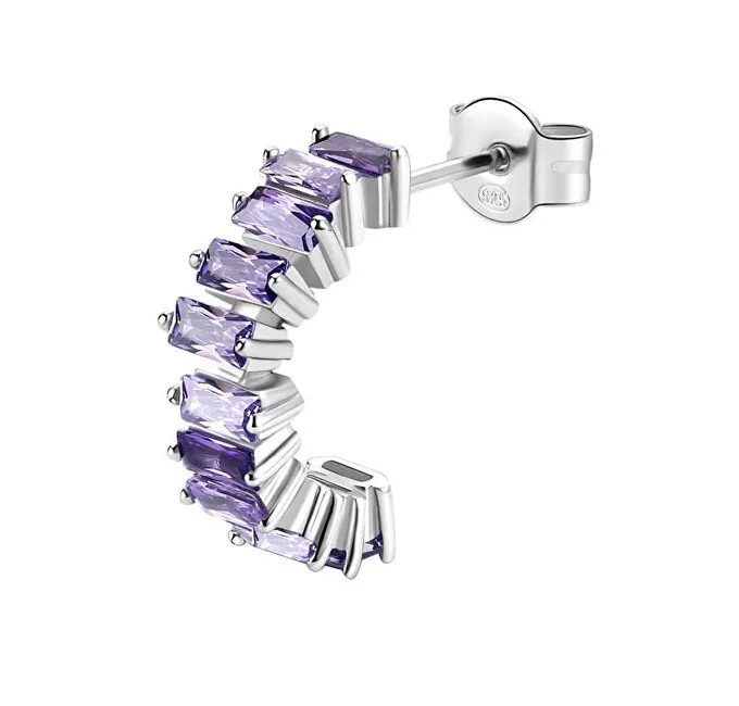 Brosway Orecchino singolo scintillante Fancy Magic Purple FMP12 donna