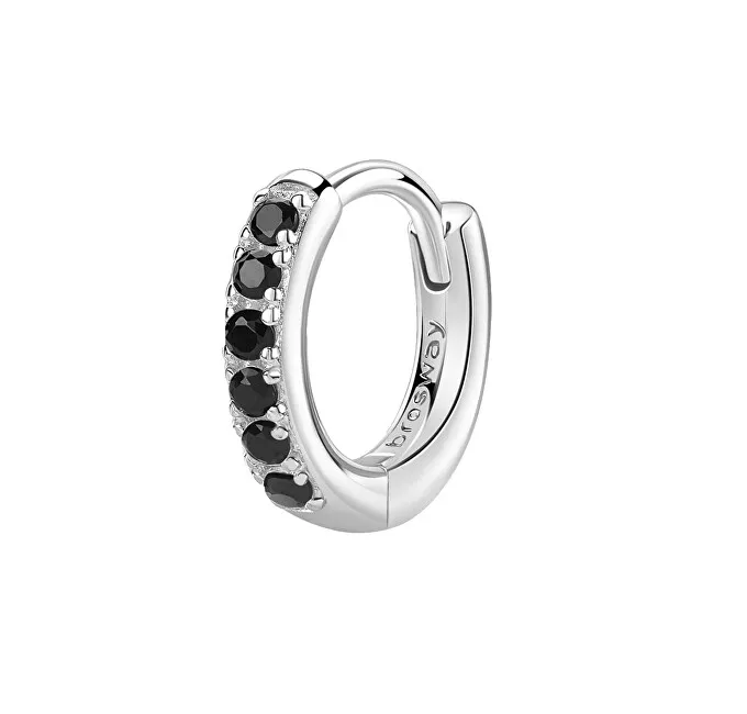 Brosway Orecchino singolo a cerchio in argento Fancy Mystery Black FMB84 donna