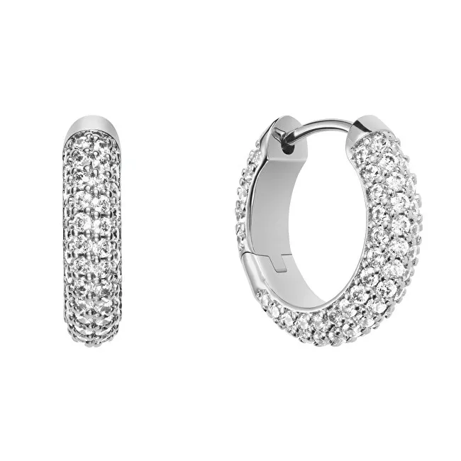 Daniel Wellington Cerchi in acciaio scintillante con pavé DW00400657 donna