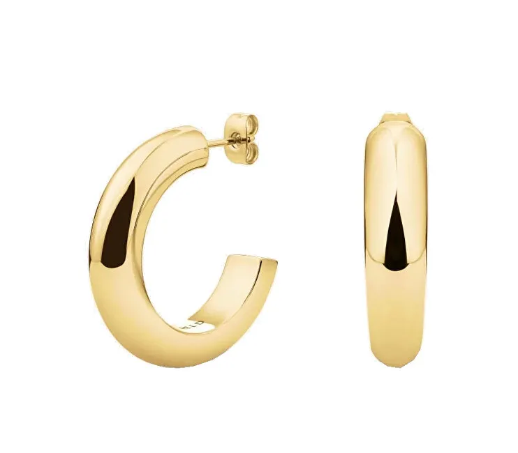 Rosefield Anelli placcati in oro audaci in acciaio Daily Solid JEDSG-J803 donna