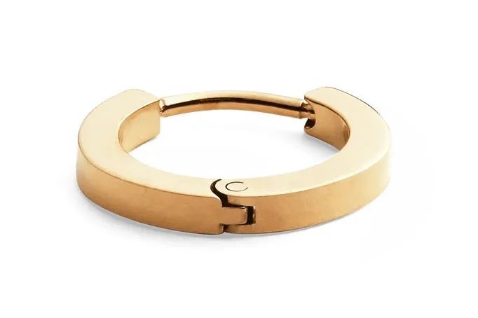 Daniel Wellington Orecchino singolo minimalista in acciaio placcato oro DW00400872 donna