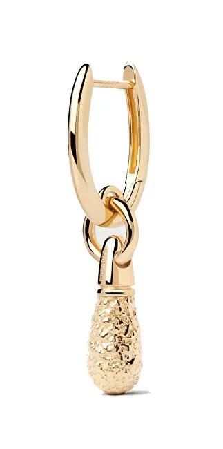 PDPAOLA Popcorn Jupiter Essentials Orecchino singolo placcato oro PG01-339-U donna