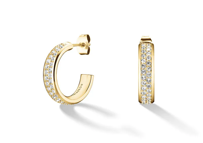 Rosefield Orecchini scintillanti placcati oro con zirconi JECHG-J928 donna