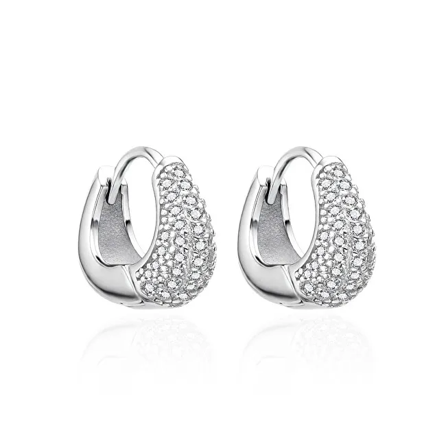 Agato Orecchini in argento scintillante con zirconi AGT-E158KW donna