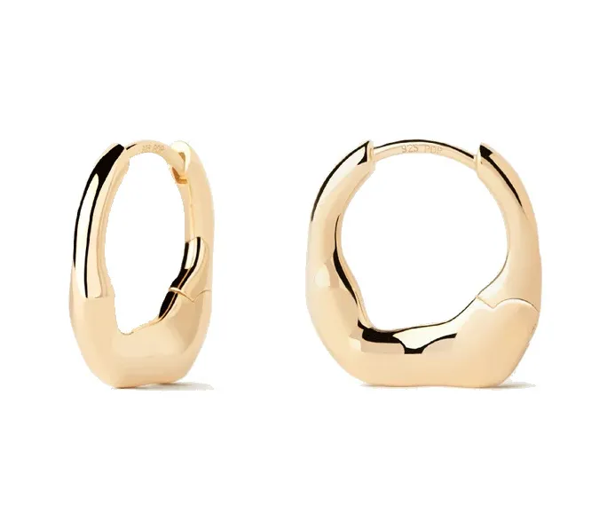 PDPAOLA Orecchini Mini Magma Essentials AR01-C27-U placcati oro donna