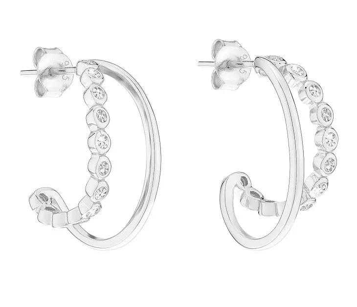 Tamaris Orecchini in argento con zirconi Tiny Glimmer TJ-0609-E-21 donna