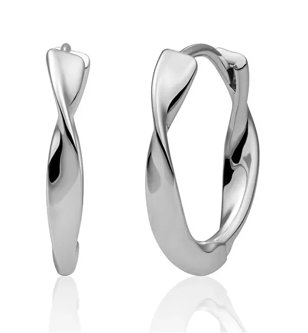 Scintillanti Orecchini in argento intrecciati EAS28 donna