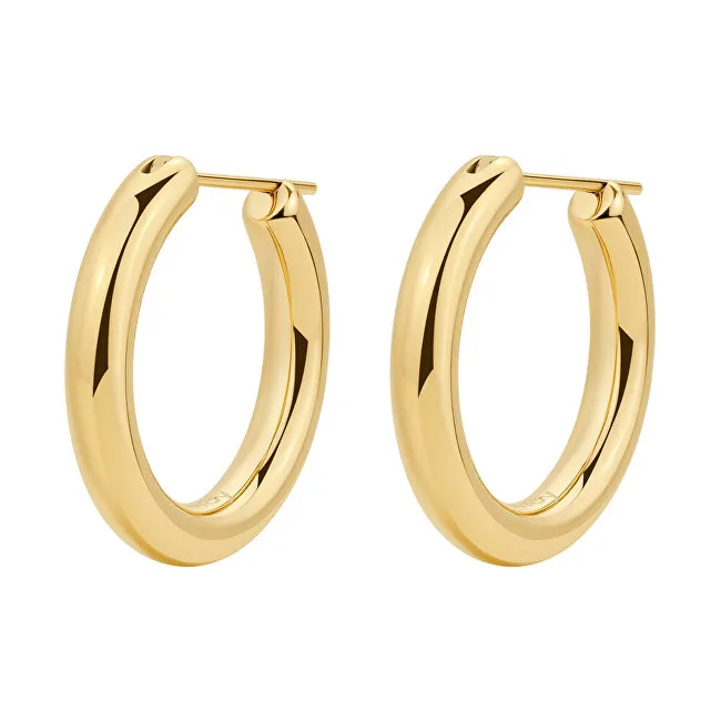 Brosway Orecchini a cerchio distensivo placcati in oro Aura BAU25 donna