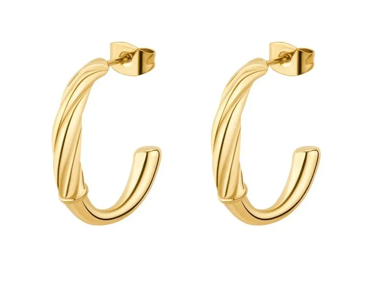 Brosway Orecchini semicircolari in acciaio placcato oro Amy BAY27 donna