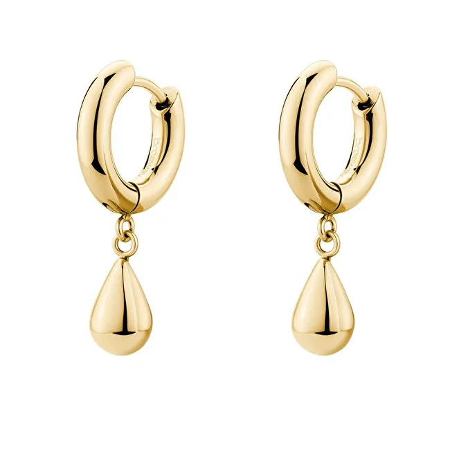 Brosway Orecchini a cerchio placcati in oro con pendenti a goccia perfetti BPC45 donna