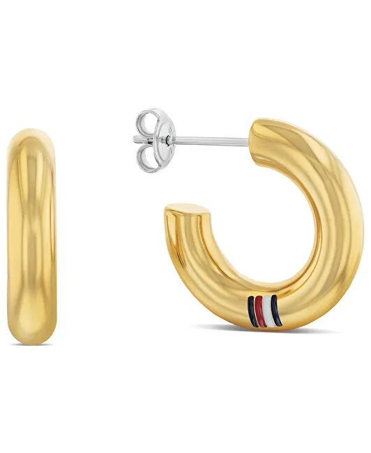 Tommy Hilfiger Cerchi placcati oro senza tempo Cerchi 2780949 donna
