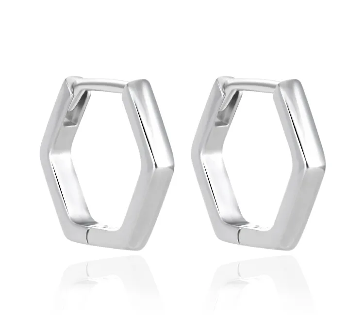 Agato Orecchini moderni in argento Hexagon AGT-E226K donna