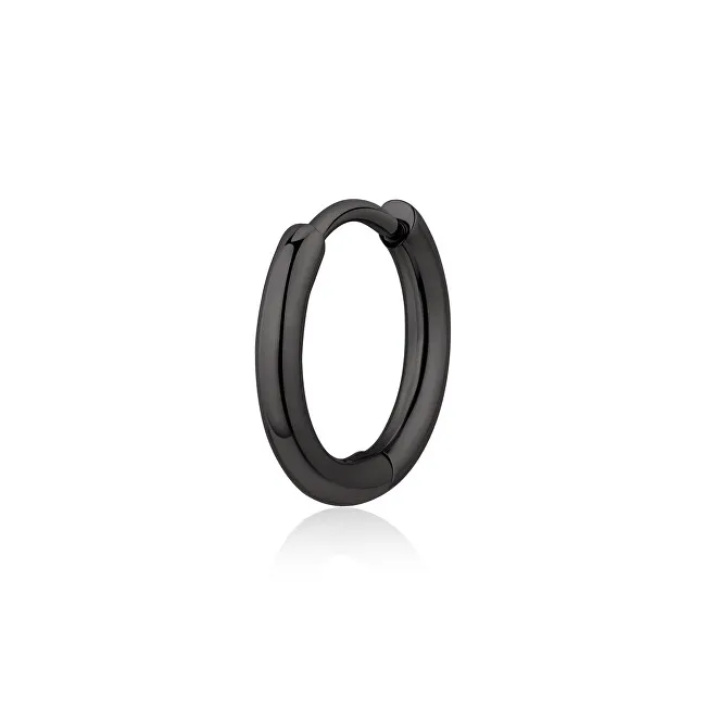 S'Agapõ Orecchino singolo a cerchio nero Rogue SRG29 unisex