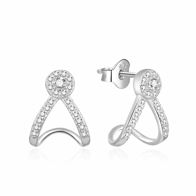 Orecchini MOISS Deliziosi in argento con strass E0002445 donna