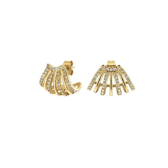 Rosefield Orecchini placcati oro abbaglianti con cristalli Swarovski JECCG-J1029 donna