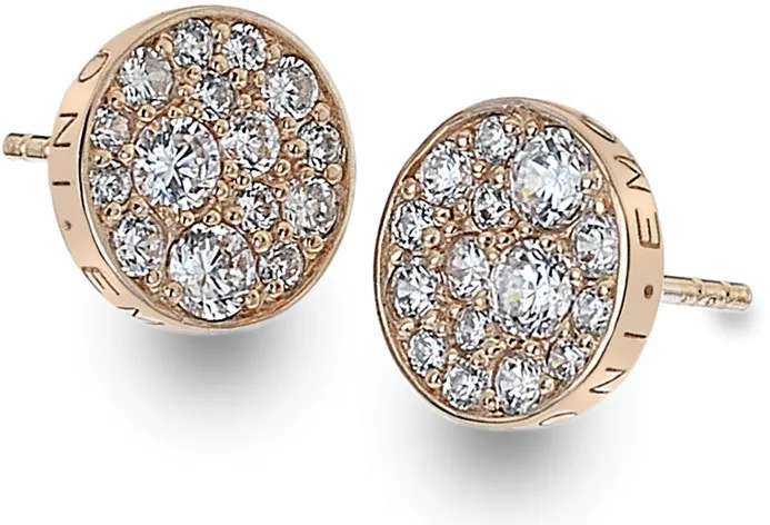 Hot Diamonds Orecchini in argento Hot Diamonds Emozioni Scintilla Oro Rosa DE457 donna