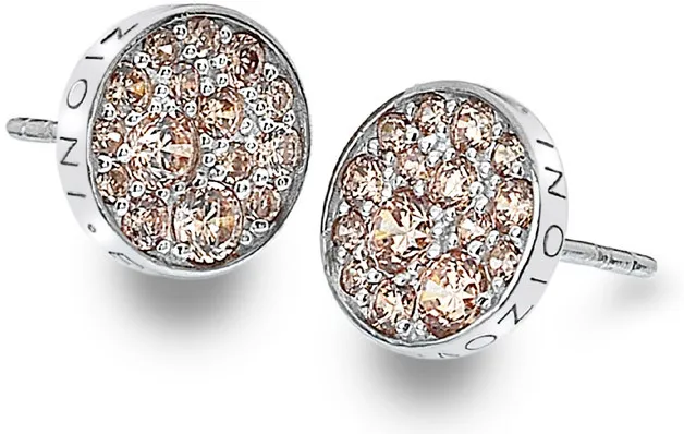 Hot Diamonds Orecchini in argento Hot Diamonds Emozioni Scintilla Champagne DE454 donna