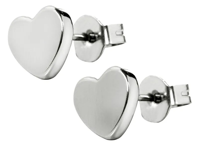 Troli Orecchini a forma di cuore in acciaio KES-026 donna