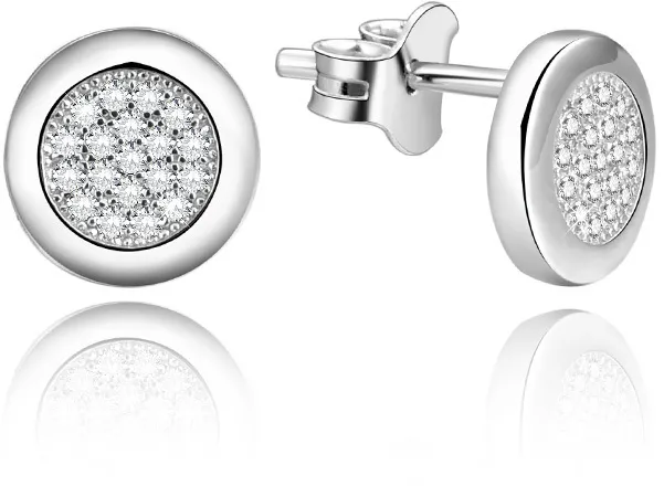 Benetto Orecchini a bottone in argento AGUP1187 donna