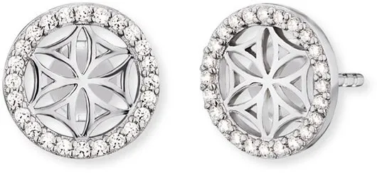 Engelsrufer Orecchini in argento Fiore della vita con zirconi ERE-LILLIFL-ZST donna