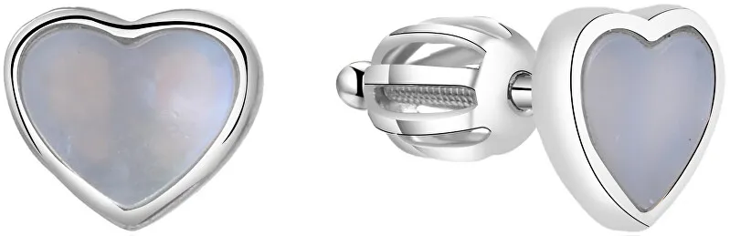 Beneto Orecchini a cuore in argento con madreperla AGUP1653S donna