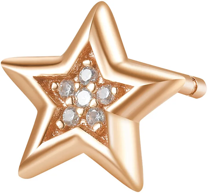 Rosato Orecchini e stella singola in bronzo con zirconi Story RZO026 donna