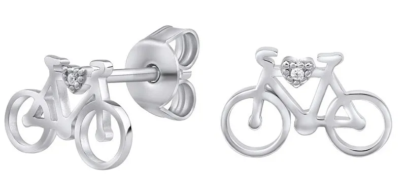 Silvego Orecchini in argento a forma di bicicletta MW14247 donna