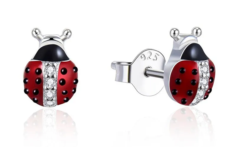 MOISS Orecchini a bottone giocosi in argento Coccinelle E0000672 donna
