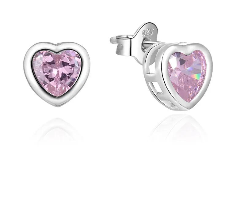 Beneto Delicati orecchini a forma di cuore in argento con zirconi AGUP2430L donna