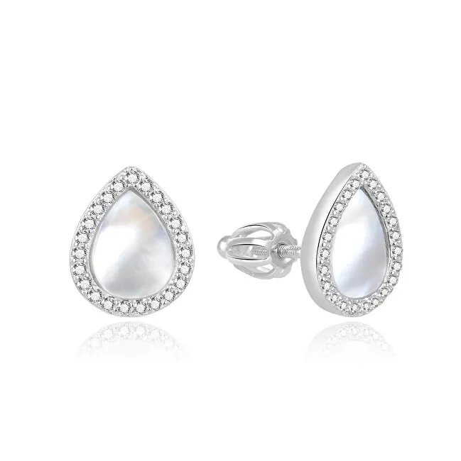 Beneto Orecchini di perle in argento senza tempo AGUP2004S donna