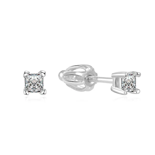 Beneto Orecchini a bottone minimalisti in argento AGUP1683S donna