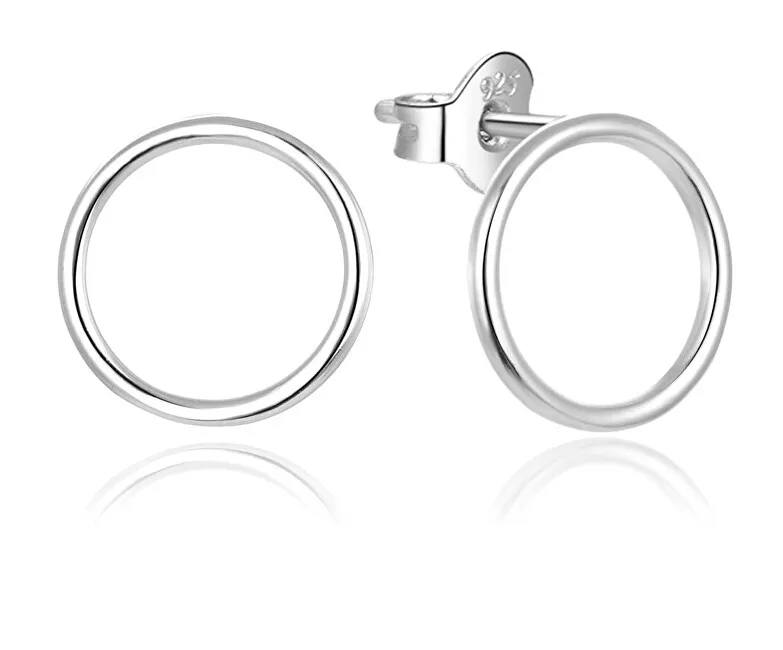 Beneto Orecchini minimalisti in argento con anelli AGUP1891 donna
