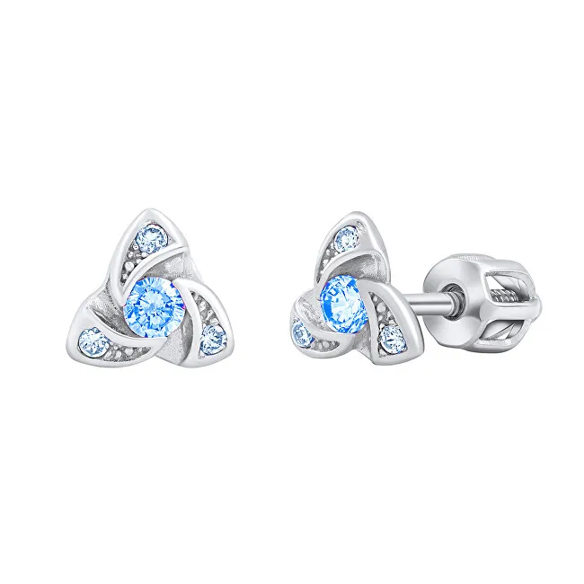 Silvego Orecchini AVA in argento con zirconi Blue Brilliance SILVEGOB70497BDSLB donna