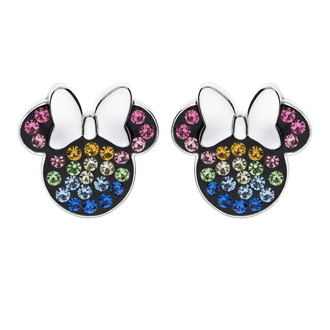Disney Orecchini a bottone in argento giocosi Minnie Mouse E903207SRML donna