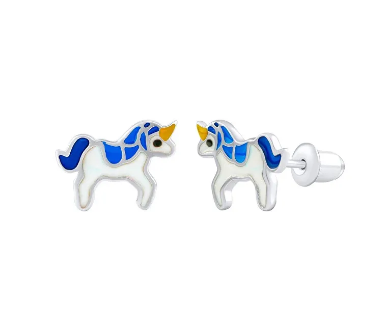 Silvego Orecchini in argento Baggio unicorni DCC0362E donna