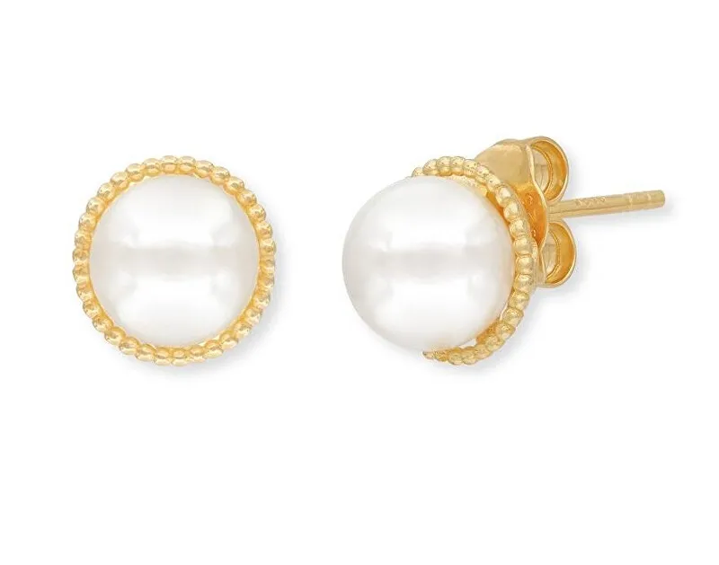 Orecchini Engelsrufer placcati oro con perle vere ERE-GLORY-STG donna