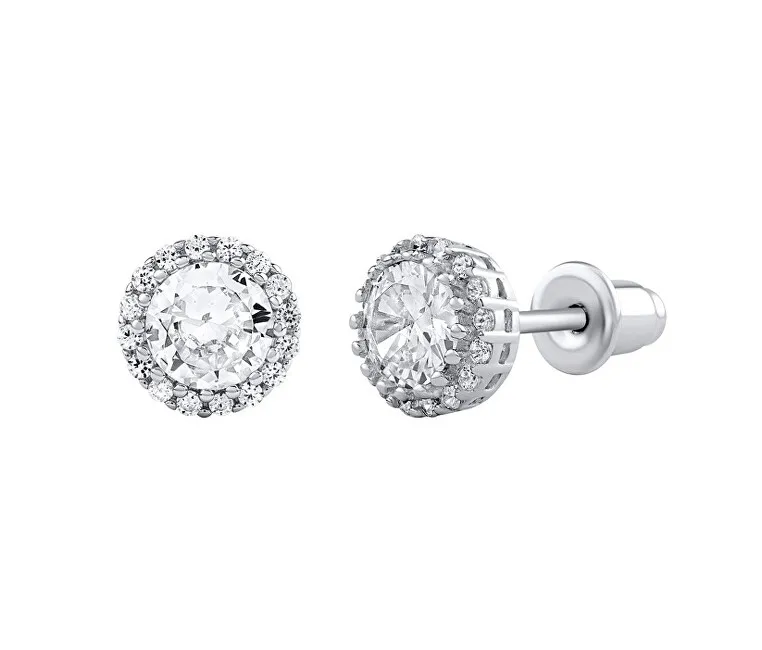 Silvego Orecchini in argento Aga con zirconi Clear Brilliance DCC2056235EW donna