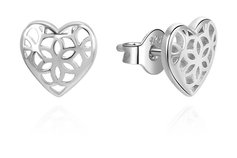 Orecchini a cuore Beneto Silver AGUP3348 donna