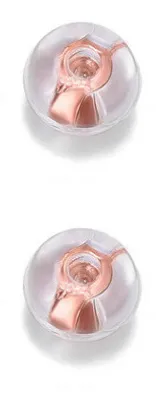 Troli Chiusura per orecchini - 2 paia in silicone oro rosa donna