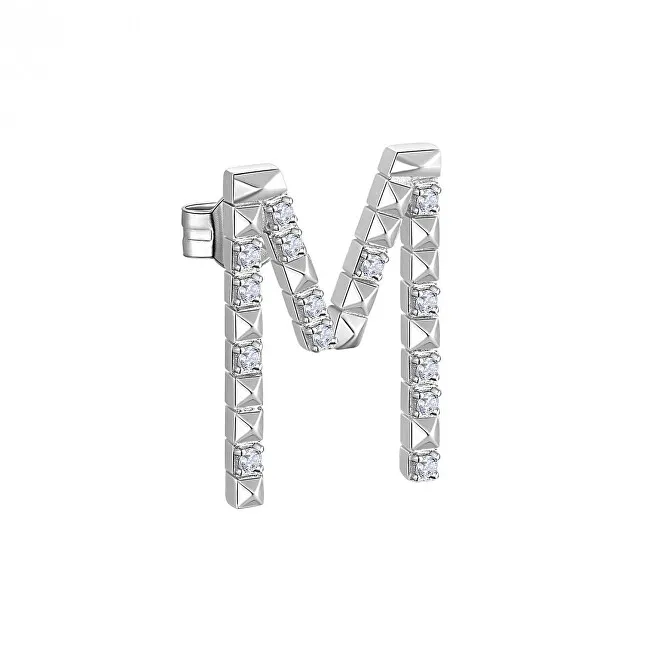 Rosato Orecchino singolo in argento con zirconi cubici M Cubica RZCU39 donna