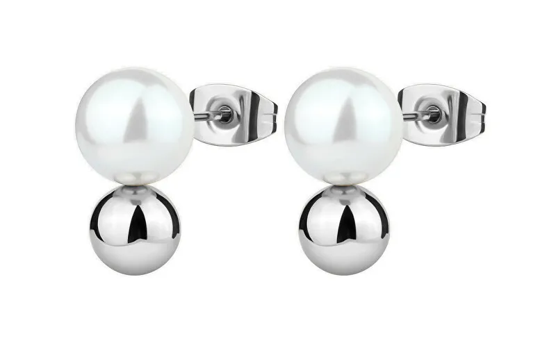 Brosway Orecchini in acciaio decorati con perle Perfect BPC22 donna