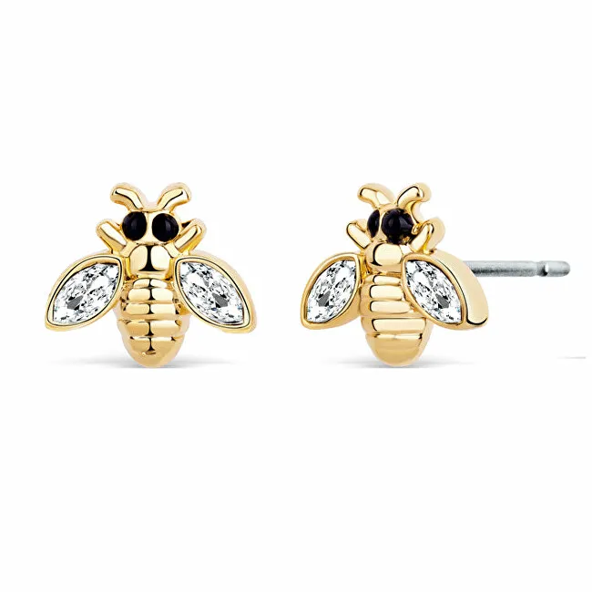 CRYSTalp Bellissimi orecchini a bottone placcati oro Api 40211.CRY.G donna