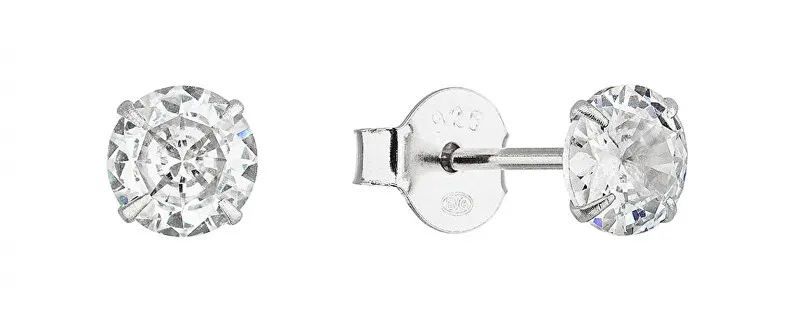 Evolution Group Orecchini a bottone in argento scintillante 11405.1 donna