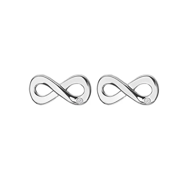 Hot Diamonds Orecchini in argento con diamanti Infinity Diamond Amulets DE710 donna